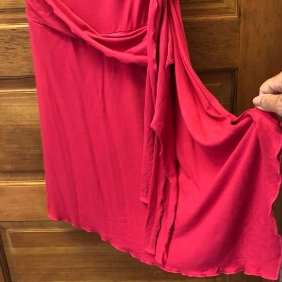 Island Importer/ NWT/ Women's Rayon Cocktail Island Dress/ Bright Pink / S - Picture 9 of 15